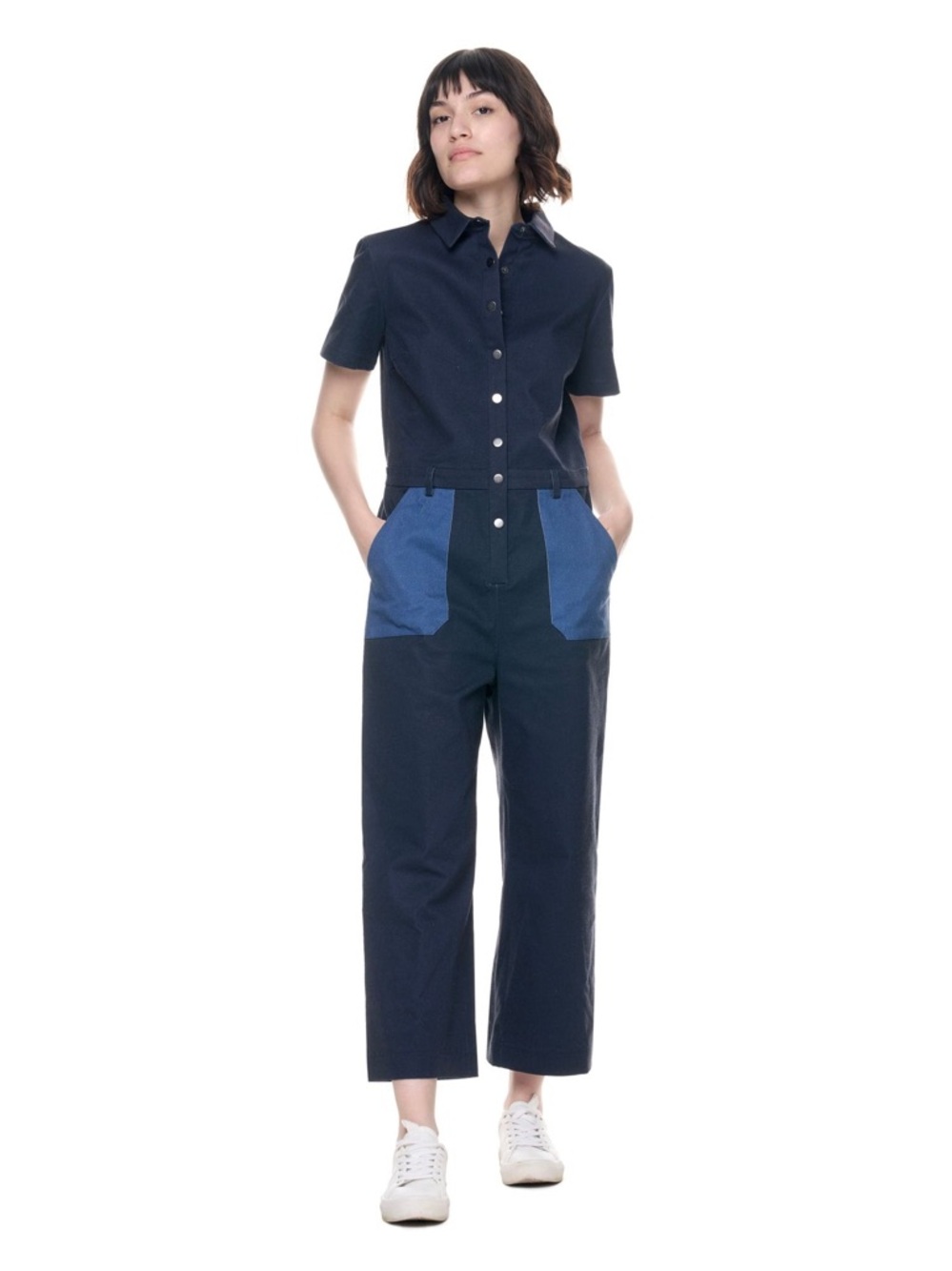 Heidi Jumpsuit l Speckled Stone Blue